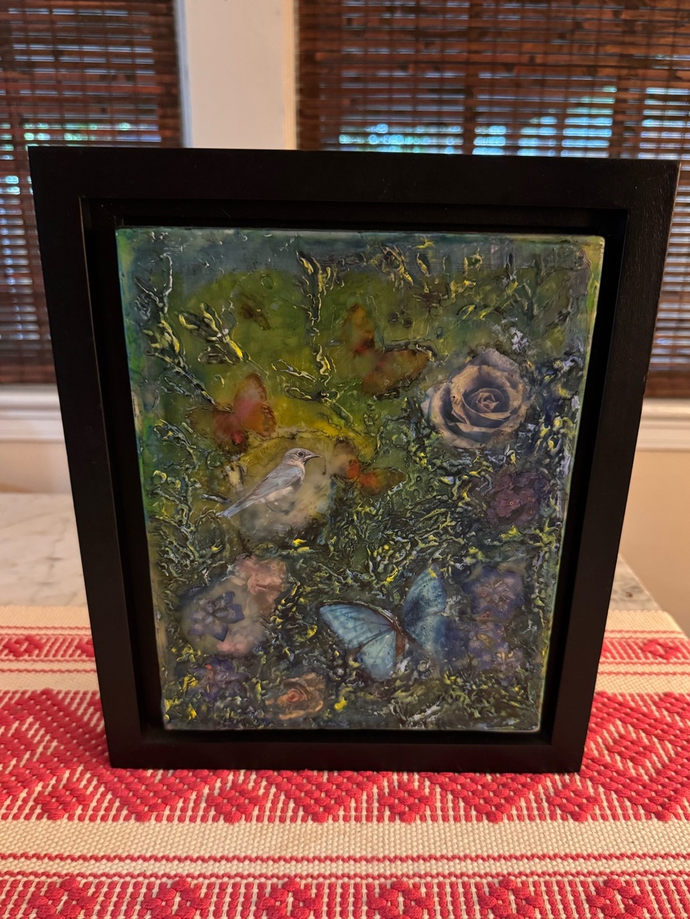 Sonia Pratt original encaustic art, 8x10.
